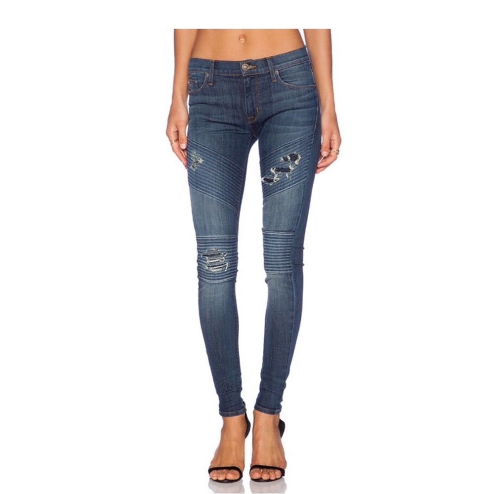 HUDSON | 'Brooklyn Moto Super Skinny' Jeans in Walk of Fame | Size 25